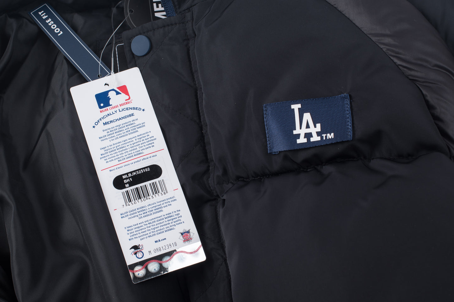 Chaqueta MLB Los Angeles Dodgers Negro