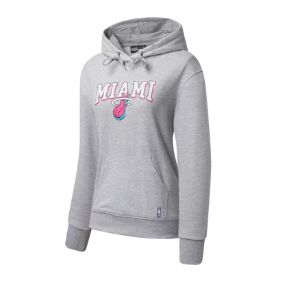 Poleron Hoddie NBA Miami Heat Team Print Gris