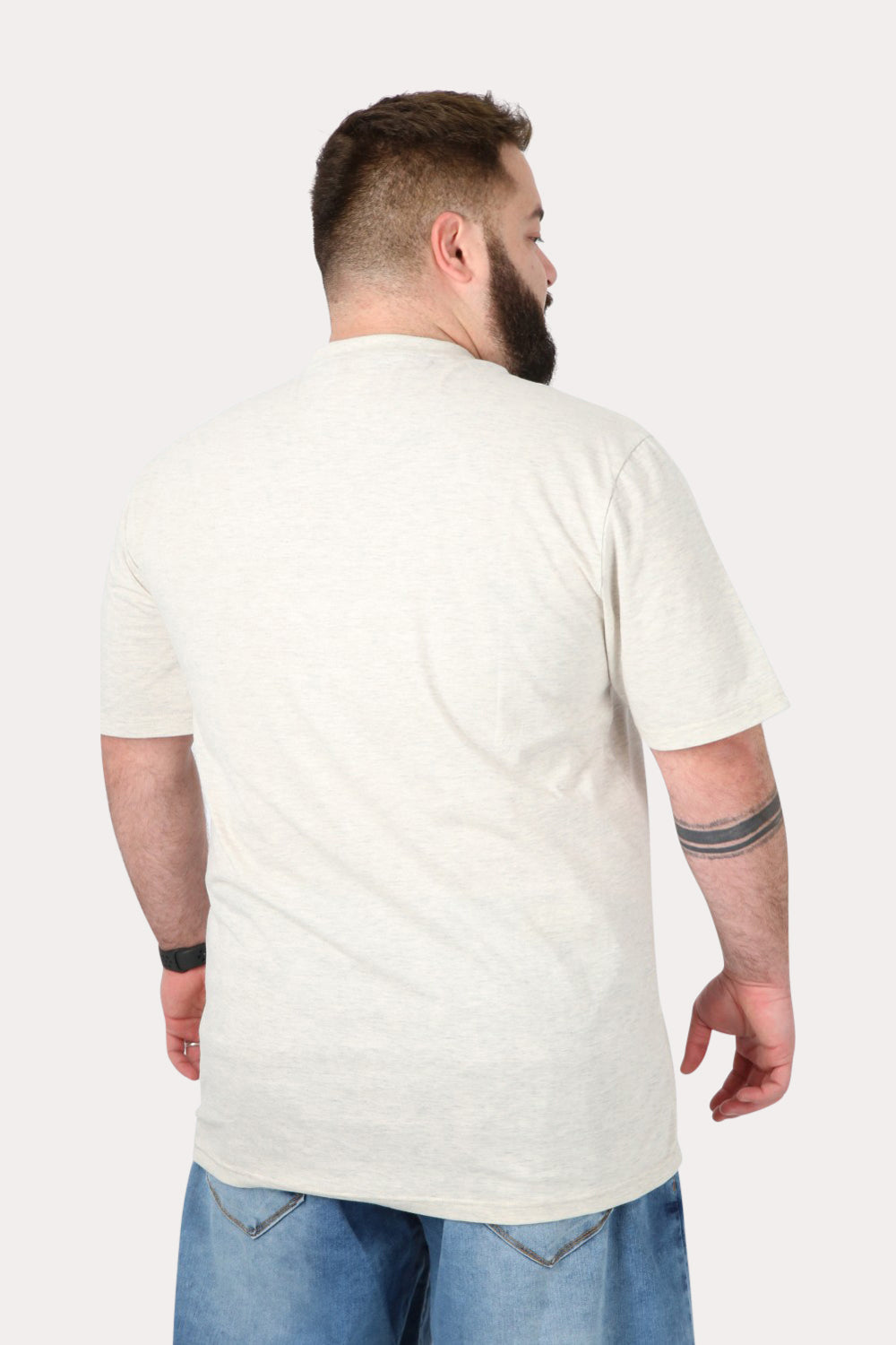 Polera Mc Básica  Taiba Gris Gangster