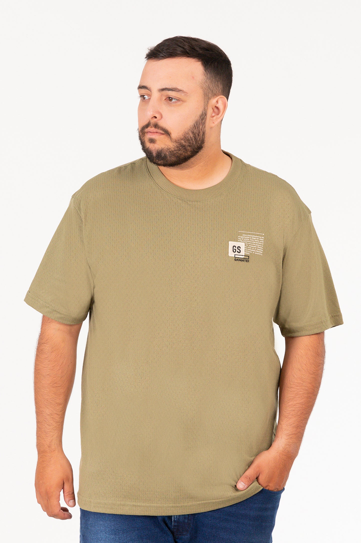 Plus Polera MC Textura Ranch Verde