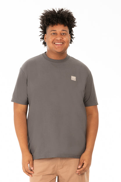 Plus Polera MC Textura Fenway Gris