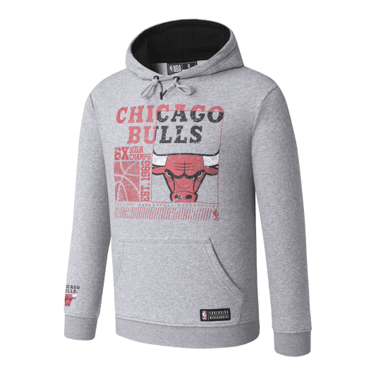 Poleron NBA Chicago Bulls Crowns Gris