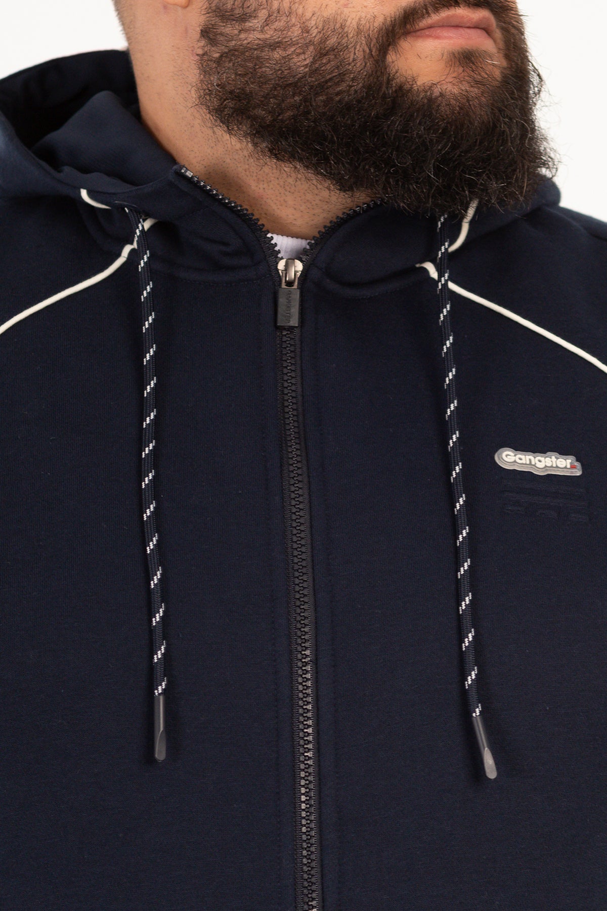 Plus Poleron Fullzipper Connect Aziul Marino