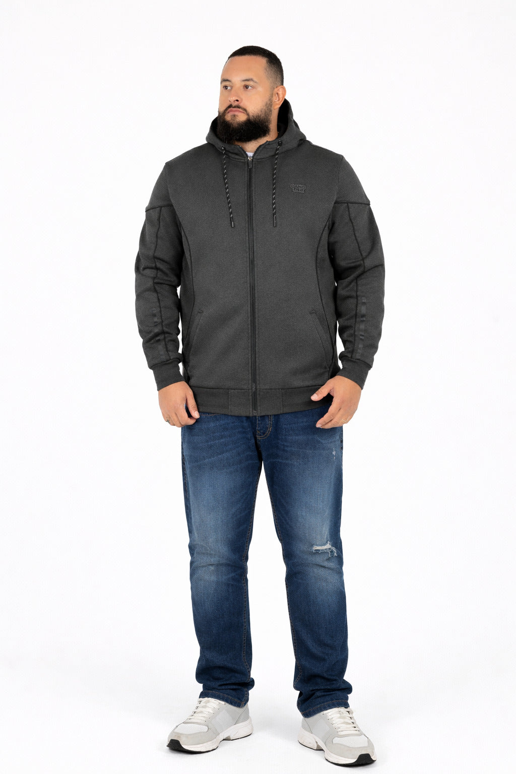 Plus Poleron Fullzipper Join Grafito