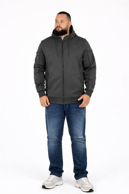 Plus Poleron Fullzipper Join Grafito