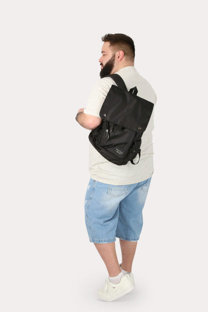 Plus Short Bermuda Denin Jeans Cuff Azul Gangster