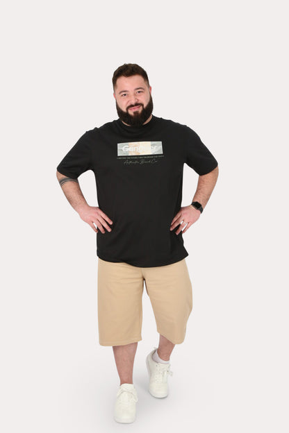 Plus Short Bermuda Canvas Palha Caramelo Gangster