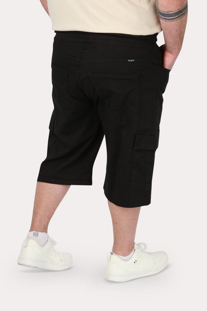 Plus Short Bermuda Canvas Cargo CarB Negro Gangster