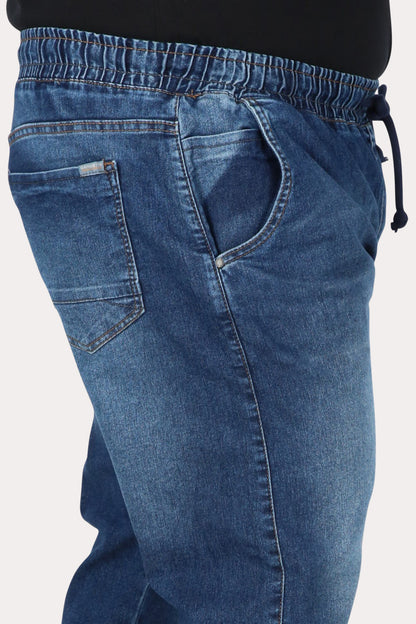 Plus Pantalon Jogger Denim 0 Azul Gangster