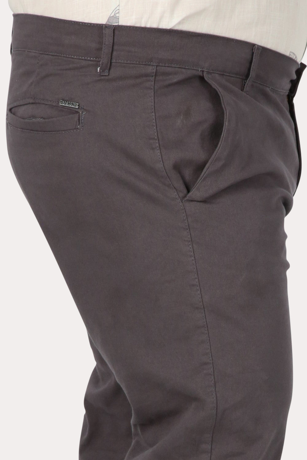 Plus Pantalon Jogger Liso 0 Gris Gangster
