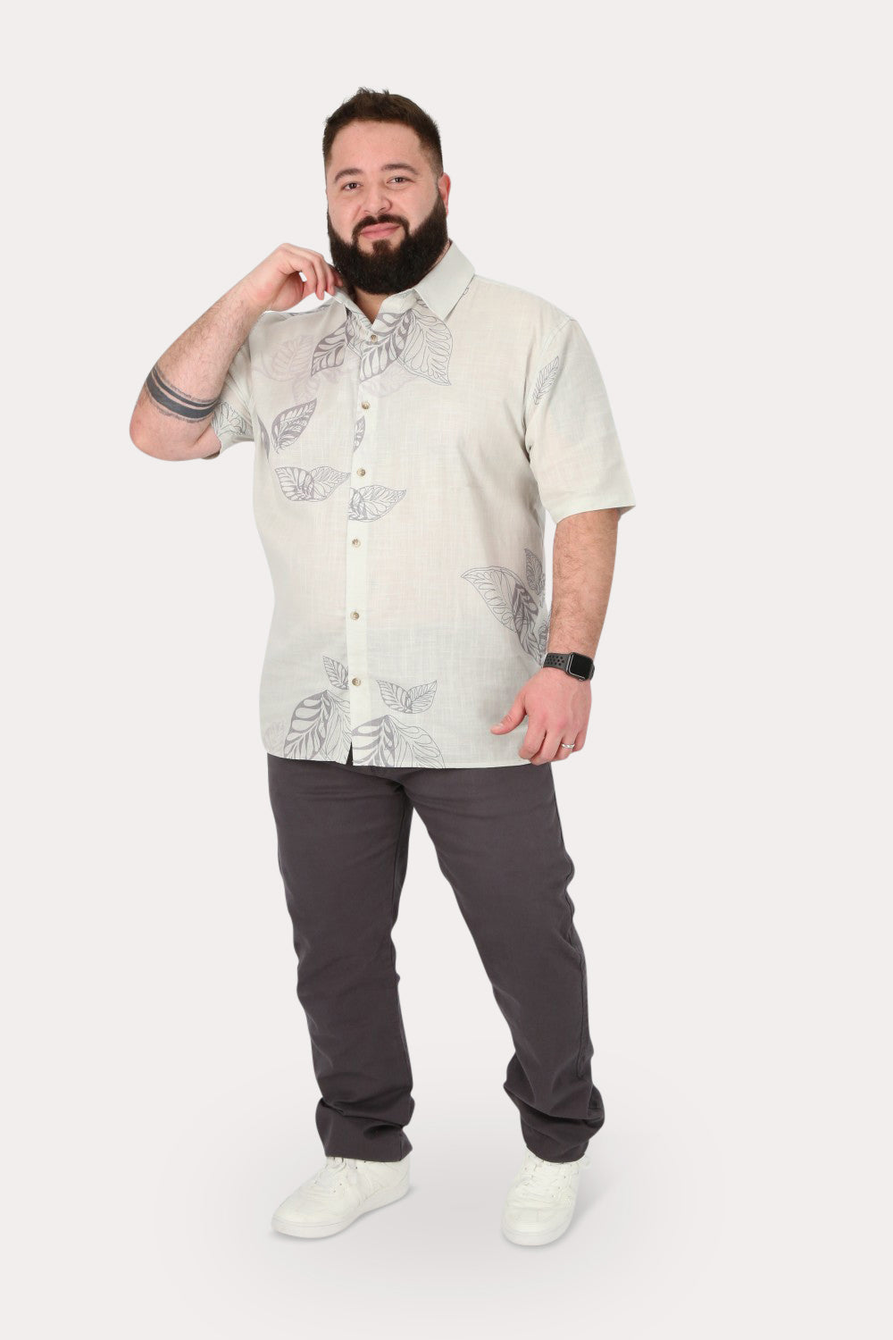 Plus Pantalon Jogger Liso 0 Gris Gangster