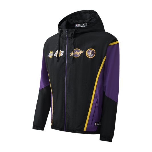 Cortaviento NBA Lakers Warm-up Negro
