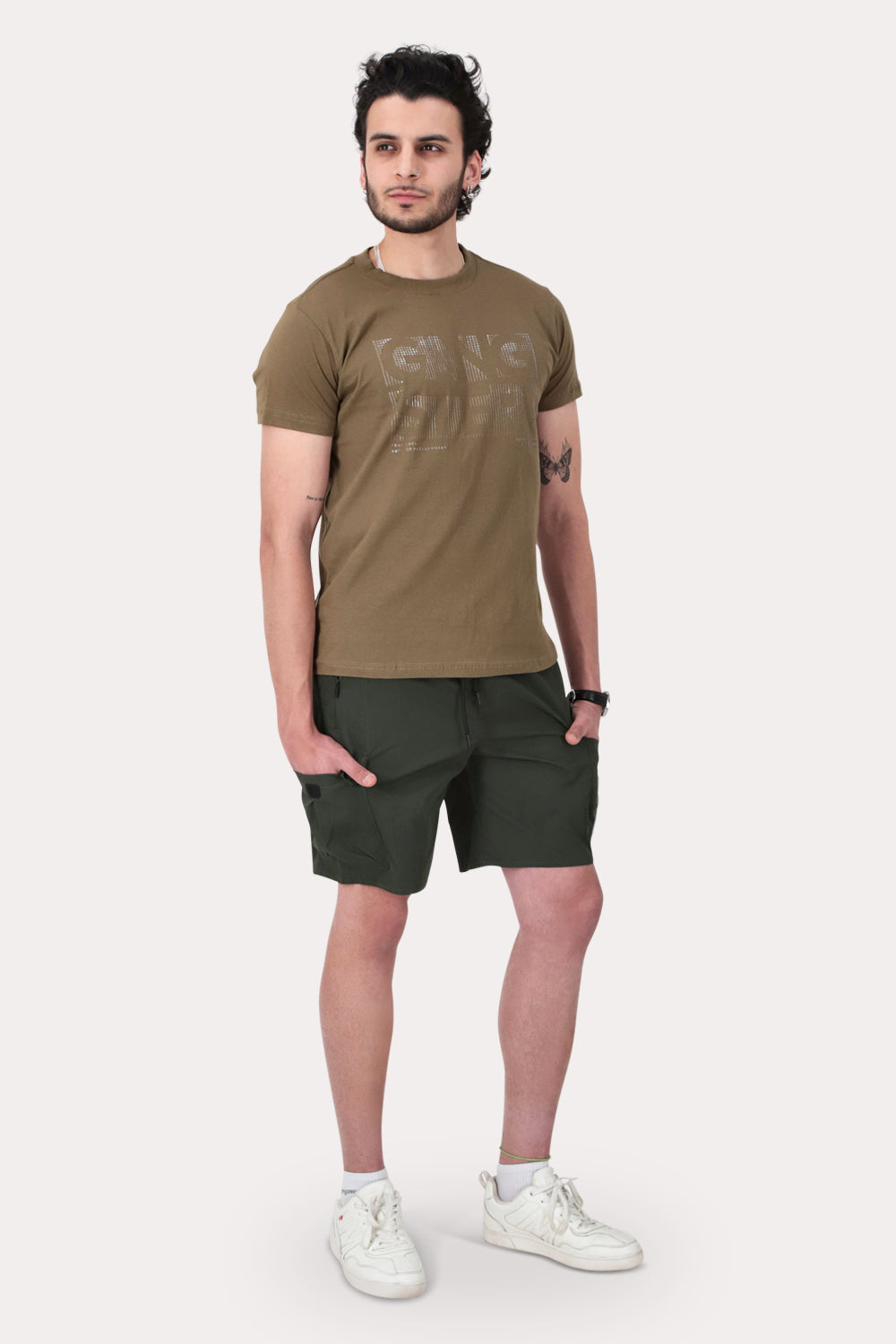 Bermuda Canvas Cargo Waterloo Verde Oscuro