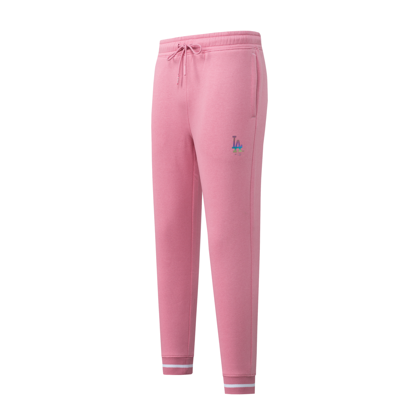 Pantalon MLB Dodgers Front Holographic Logo Print Regular Fit Jogger Rosa