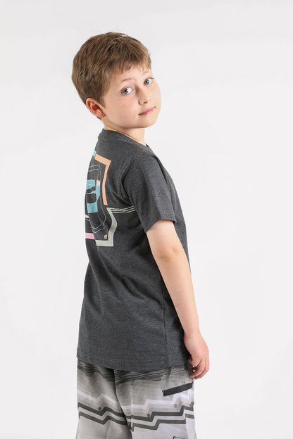 Teen Polera Mc Básica Square Gris Gangster