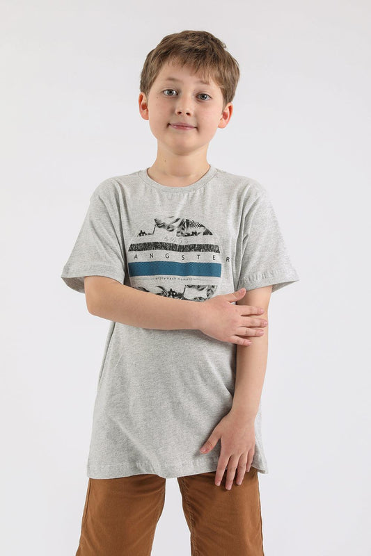 Teen Polera Mc Básica Iron Gris Gangster - Gangster