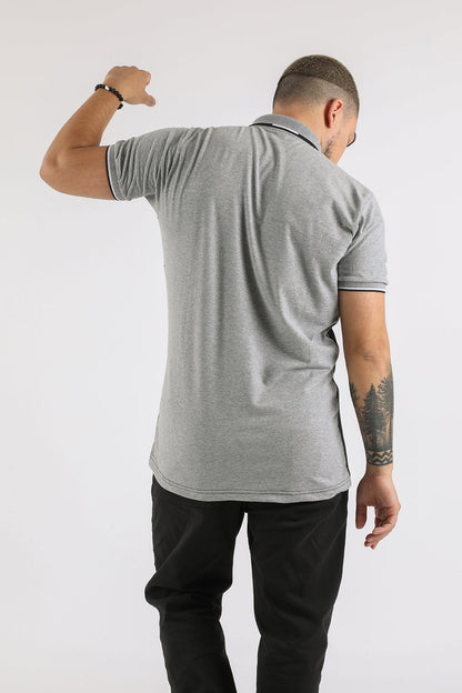 Polera Polo Academy Gris Gangster