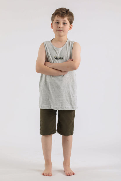 Teen Polera Sm Urbn Gris Gangster