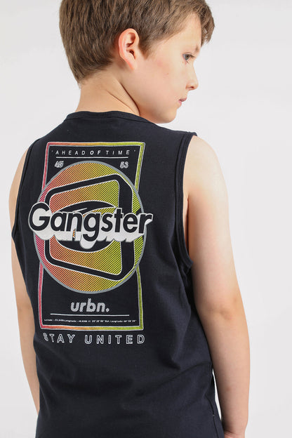 Teen Polera Sm Urbn Azul Gangster