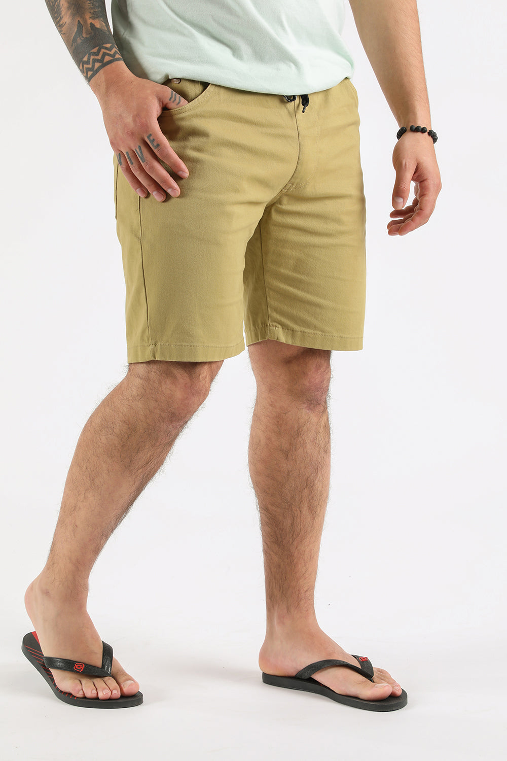 Plus Short Canvas Liso Kaki Gangster