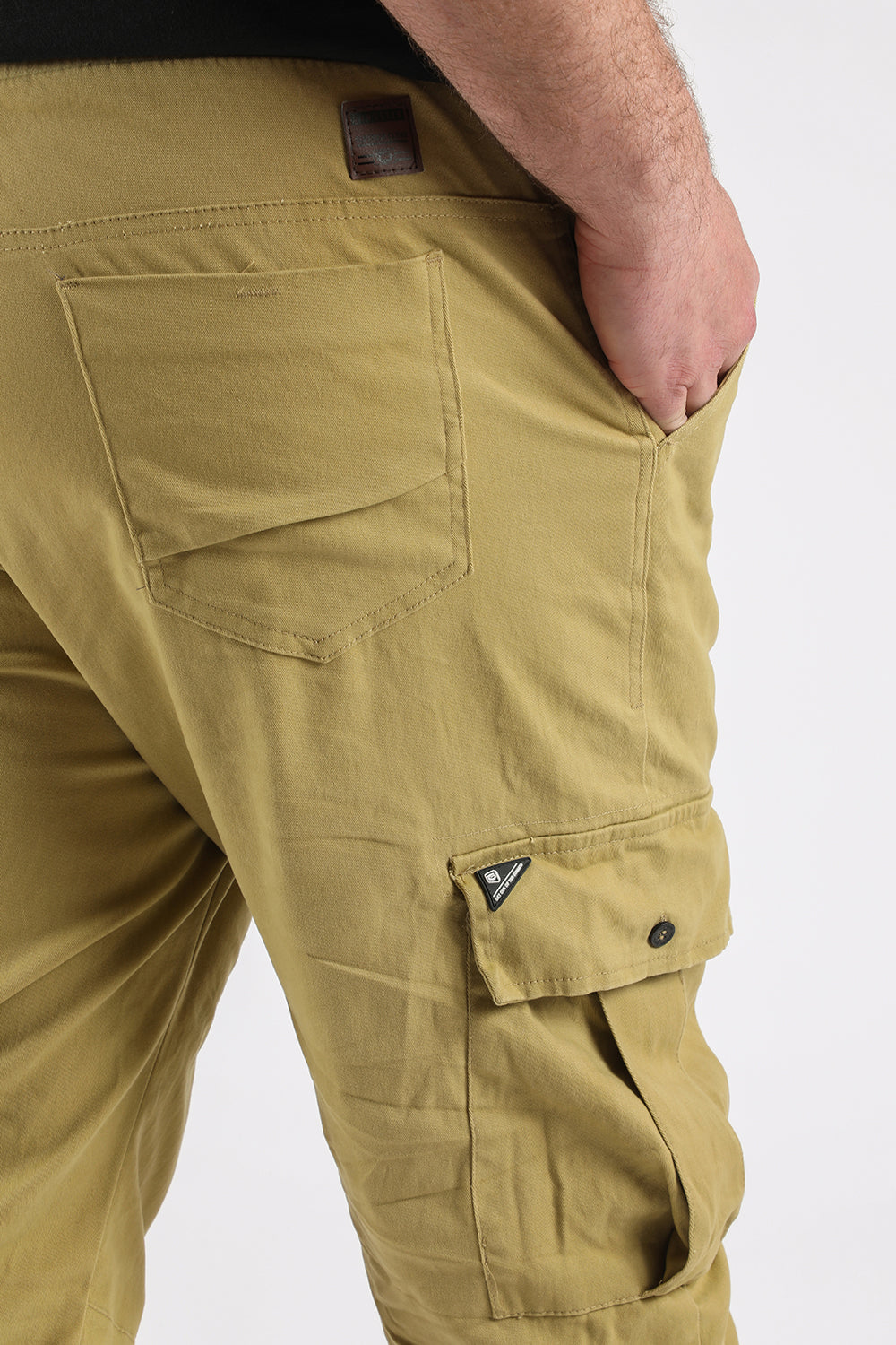 Plus Pantalon Jogger Canvas Parachute Kaki Gangster