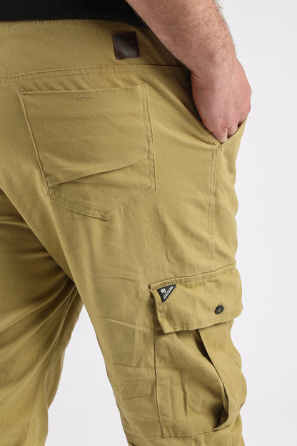 Plus Pantalon Jogger Canvas Parachute Kaki Gangster