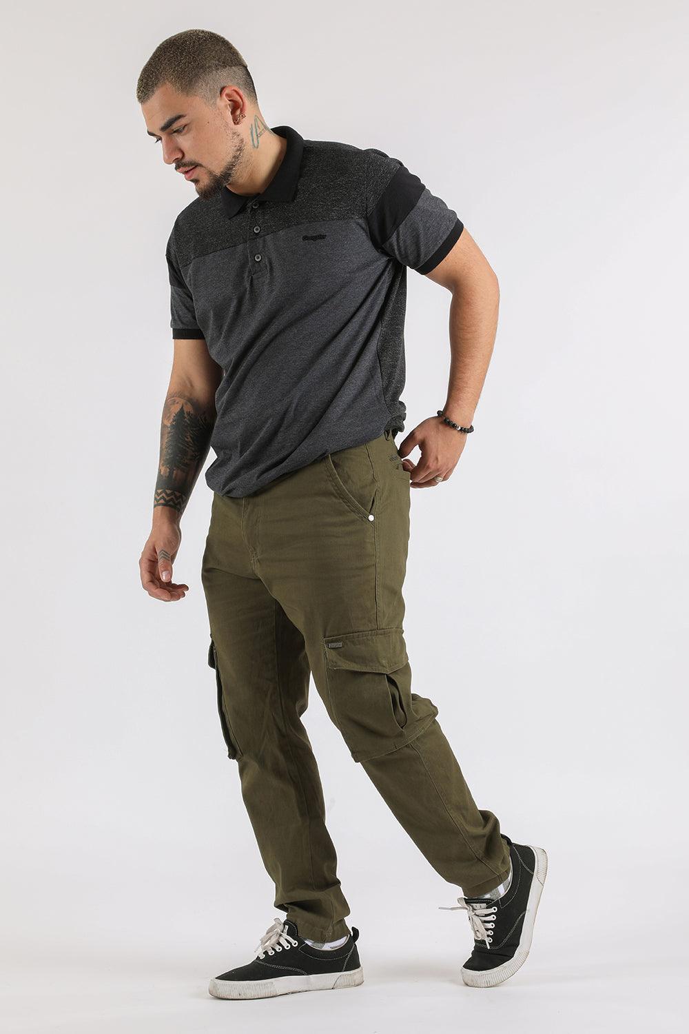 Pantalon Jogger Canvas Tradicional Verde Gangster - Gangster