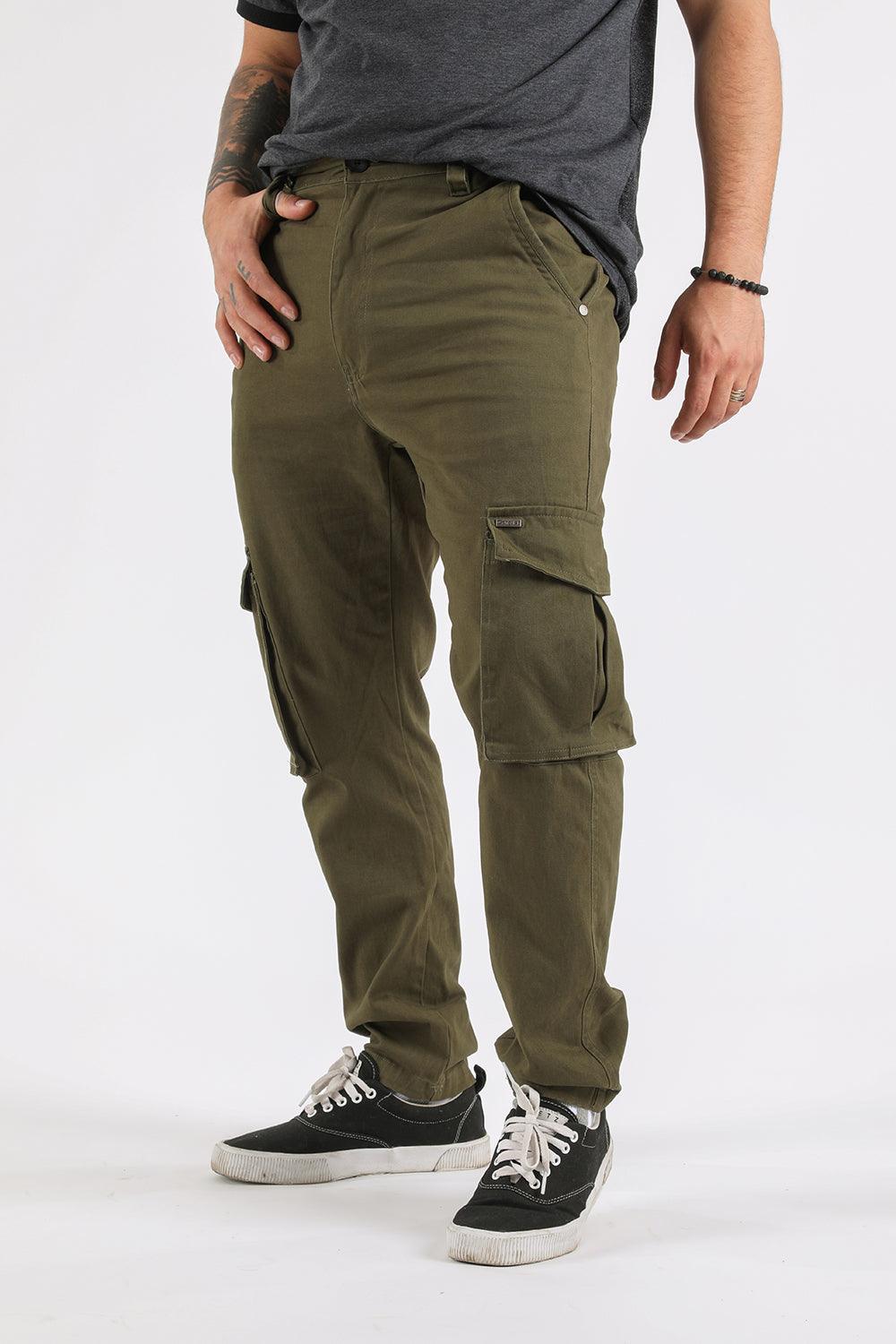 Pantalon Jogger Canvas Tradicional Verde Gangster - Gangster