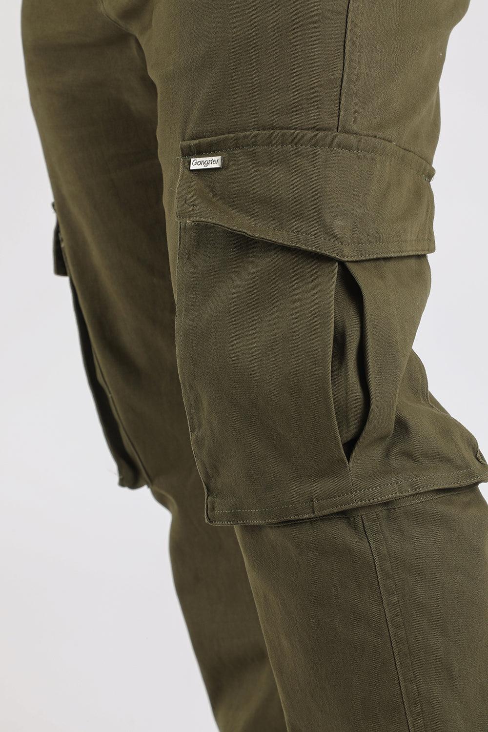 Pantalon Jogger Canvas Tradicional Verde Gangster - Gangster
