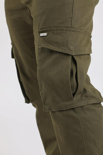 Pantalon Jogger Canvas Tradicional Verde Gangster - Gangster