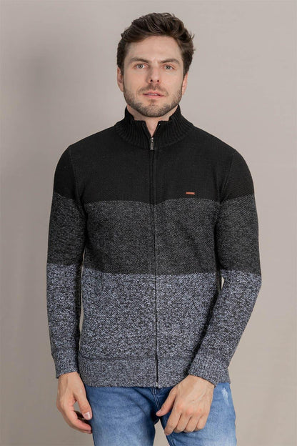 Chaleco Full Zipper Cuello Alto Beginning Negro Gangster - Gangster