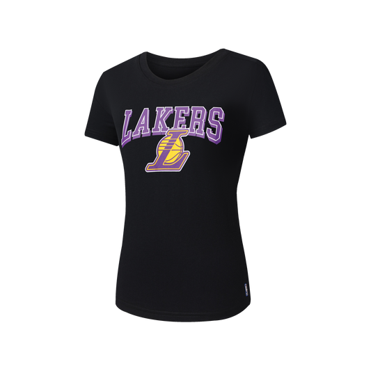 Polera Mc NBA Lakers Core Regular Fit Crew Neck Negro