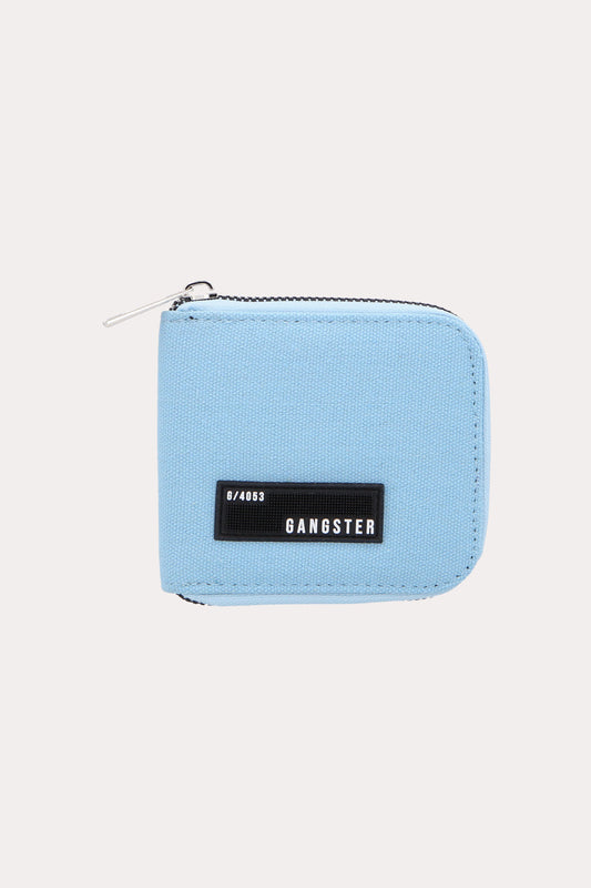 Billetera Deluxe Con Cierre Azul Gangster