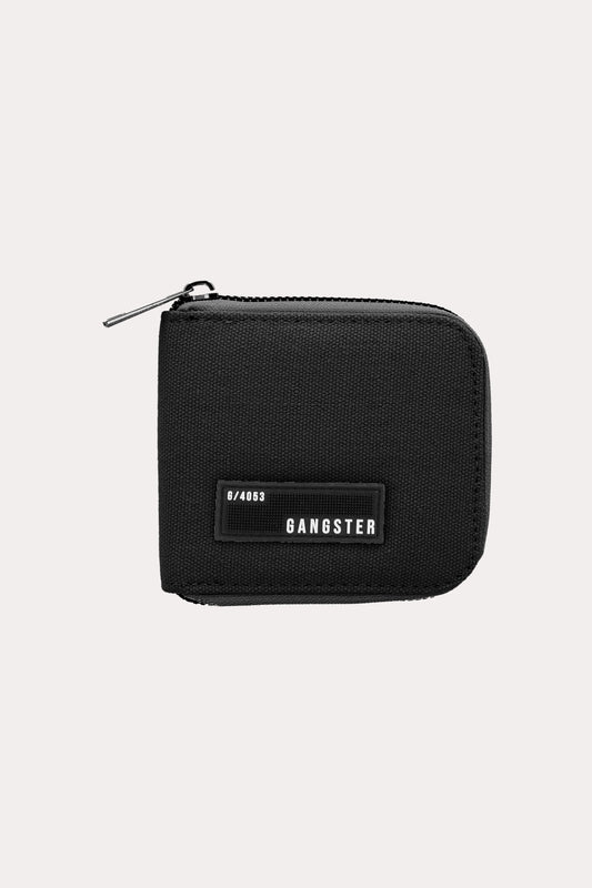 Billetera Deluxe Con Cierre Negro Gangster