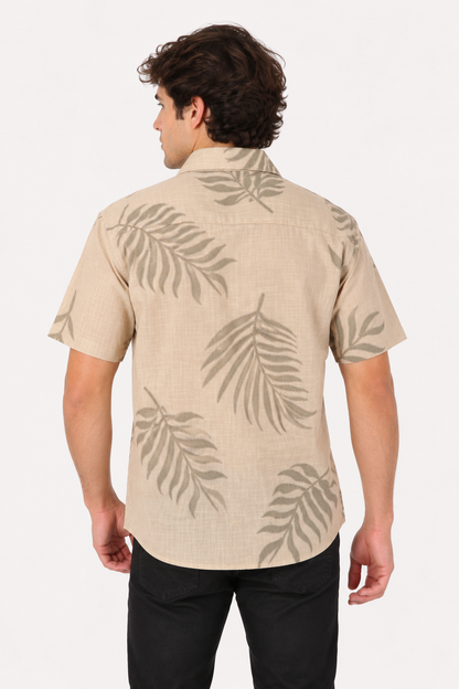 Camisa Mc Algodón Meio Cafe Gangster
