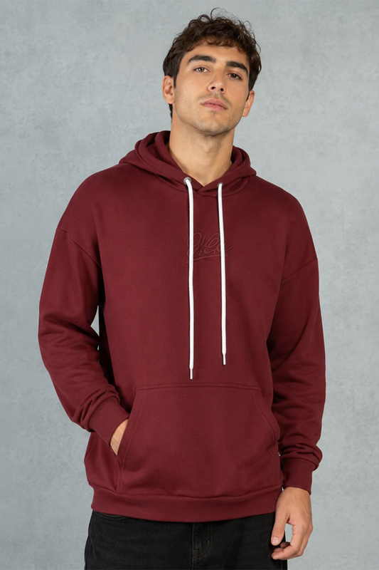 Poleron Hoodie Fleece Brute  Rojo Overcore