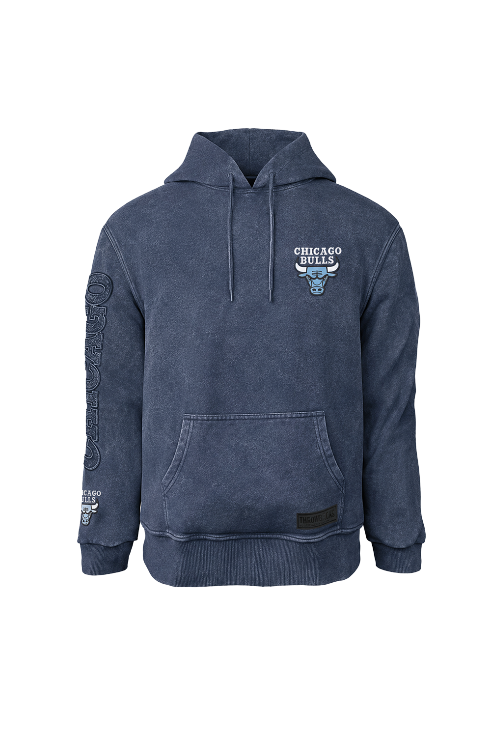 Poleron NBA Chicago Bulls Acid Wash  Azul