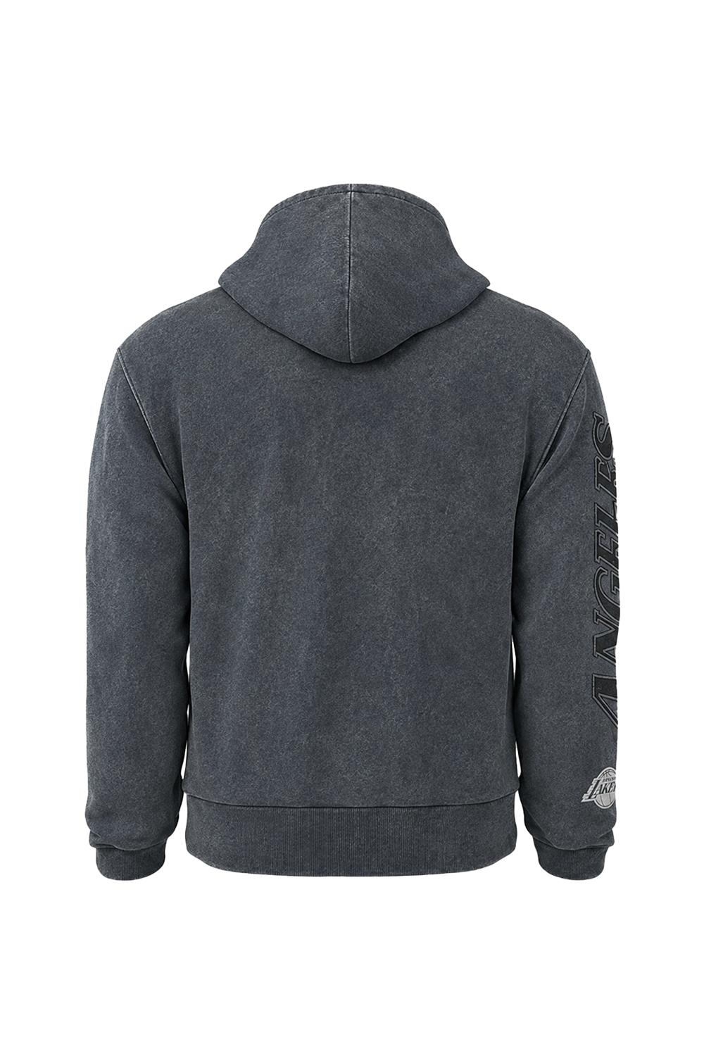 Poleron NBA Lakers Negro Acid Wash