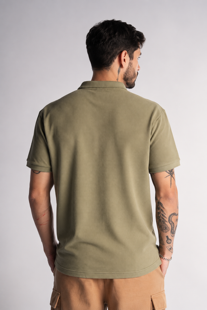Camisa Camisa Textura California Verde