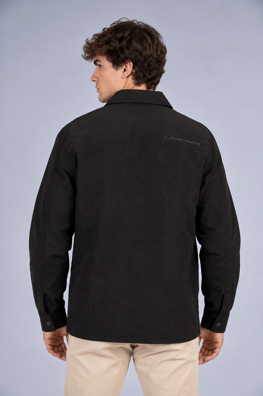 Chaqueta Overshirt Temper Negro