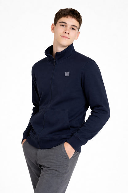 Polerón Full Zipper Fleece Classic Azul Marino