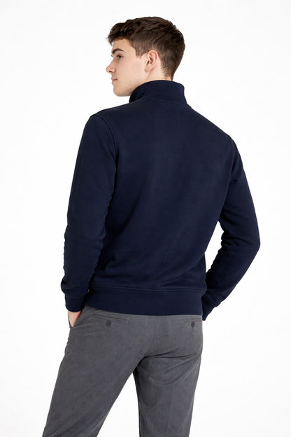 Polerón Full Zipper Fleece Classic Azul Marino