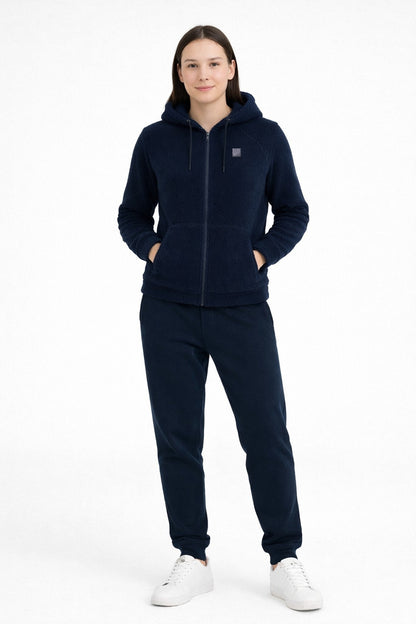 Polerón Full Zipper Fleece Classic Azul Marino