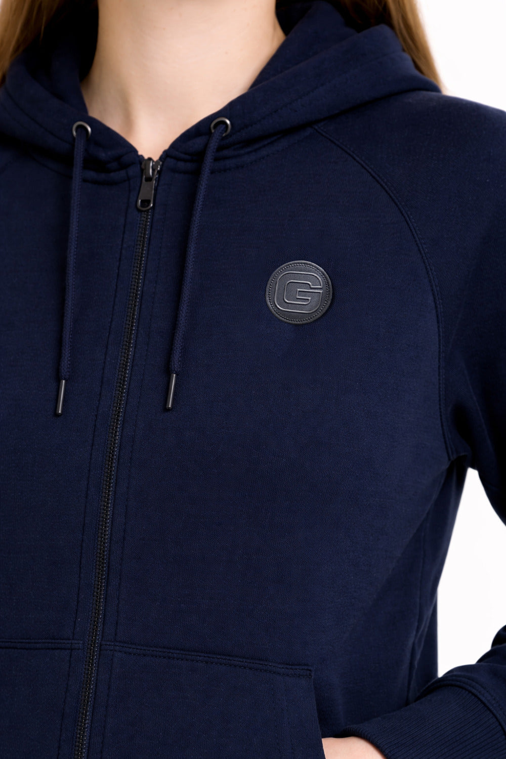 Polerón Full Zipper Fleece Warm Azul Marino