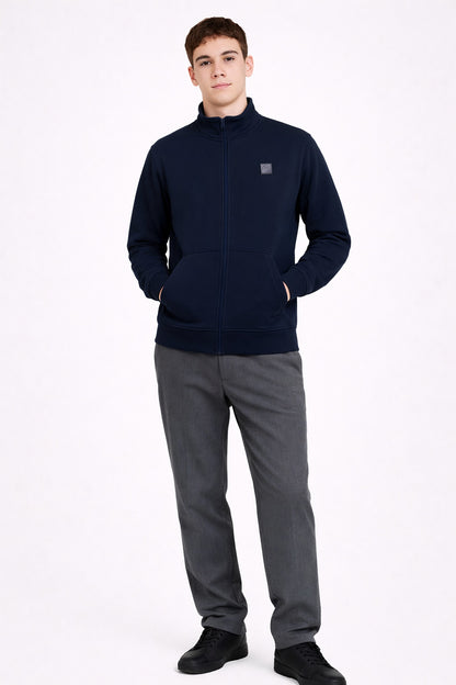 Polerón Full Zipper Classic Azul Marino