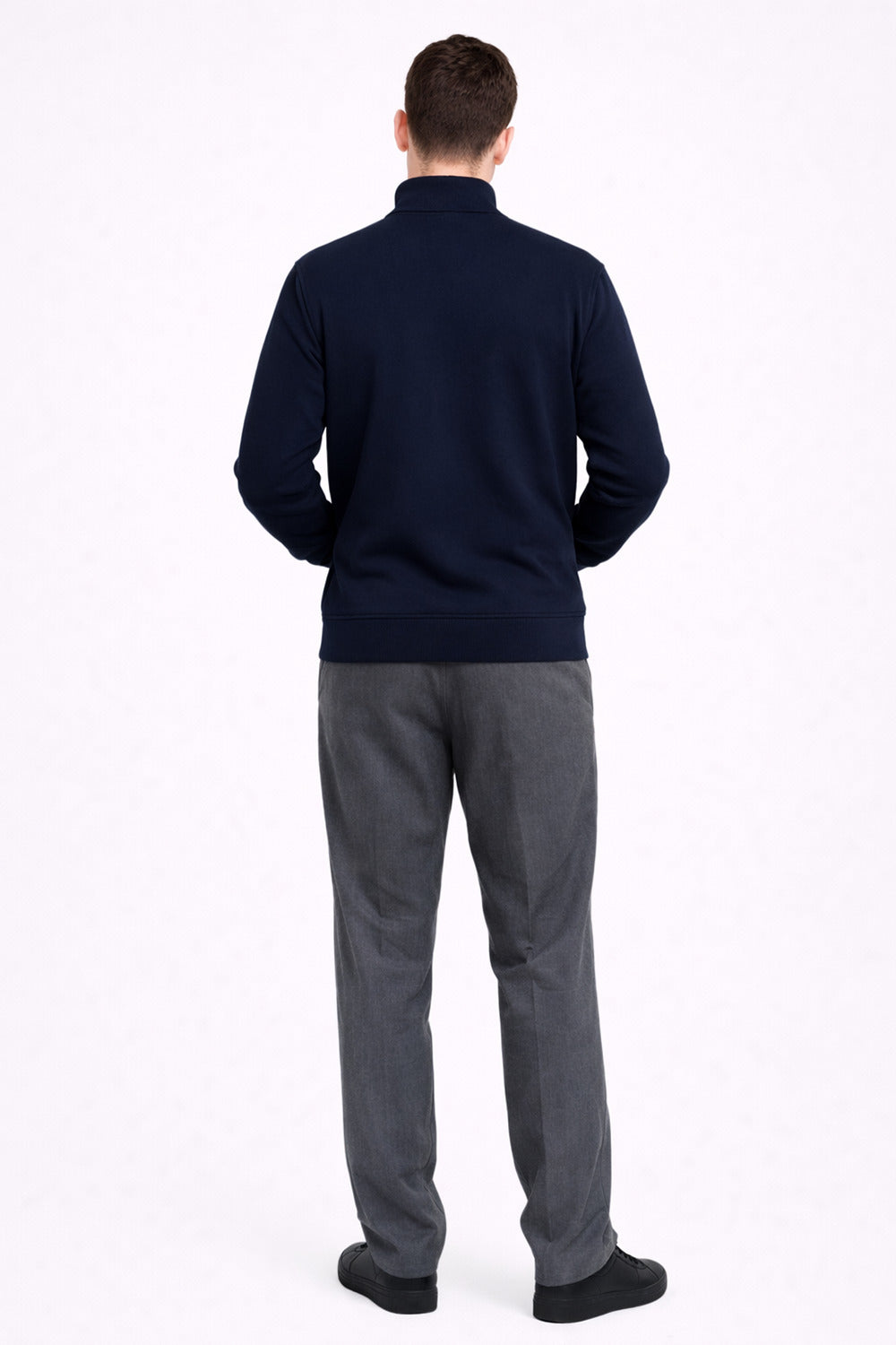 Polerón Full Zipper Classic Azul Marino