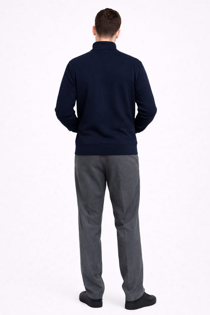 Polerón Full Zipper Classic Azul Marino