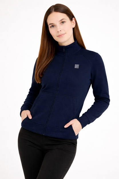 Polerón Full Zipper Classic Azul Marino