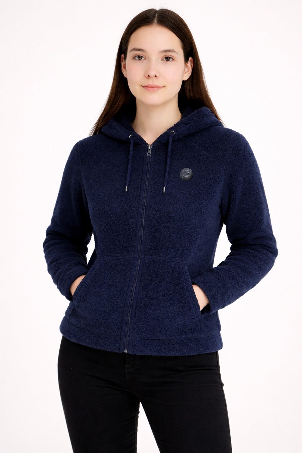 Polerón Full Zipper Fleece Shaggy