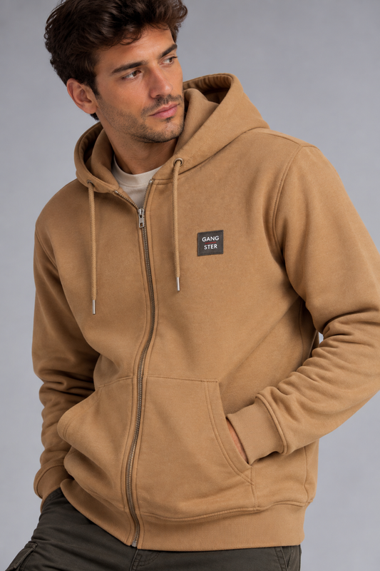 Plus Poleron Fullzipper Path Cafe